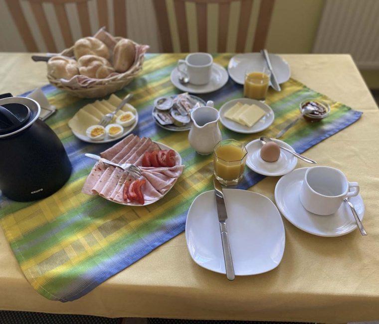 breakfast at guesthouse Koller in Mönchhof/Austria